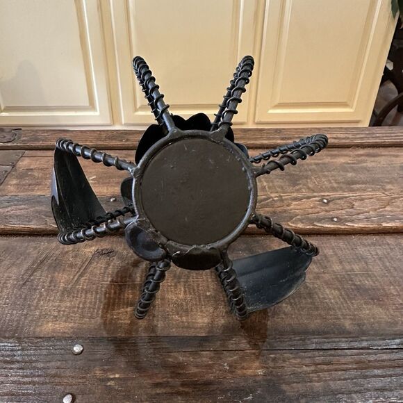 Owl Metal Votive Tea Light Candle Holder 8” Tall Decor Nature - Picture 4 of 6